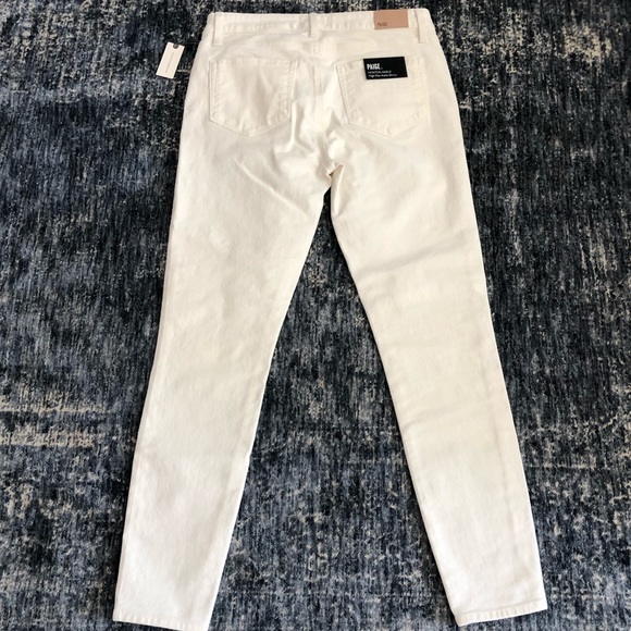 Paige Hoxton High Rise Skinny Jeans Cream NWT Women’s Size 29 - Picture 7 of 13